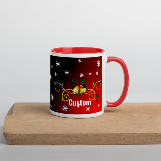 'Personalised' Christmas Two Toned Mug