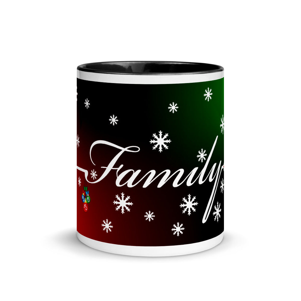 'Family Christmas' Two Toned Mug