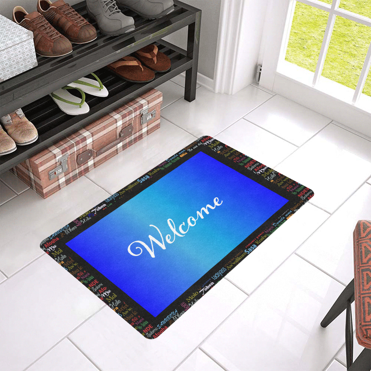 flyersetcinc Hello Print Welcome Doormat