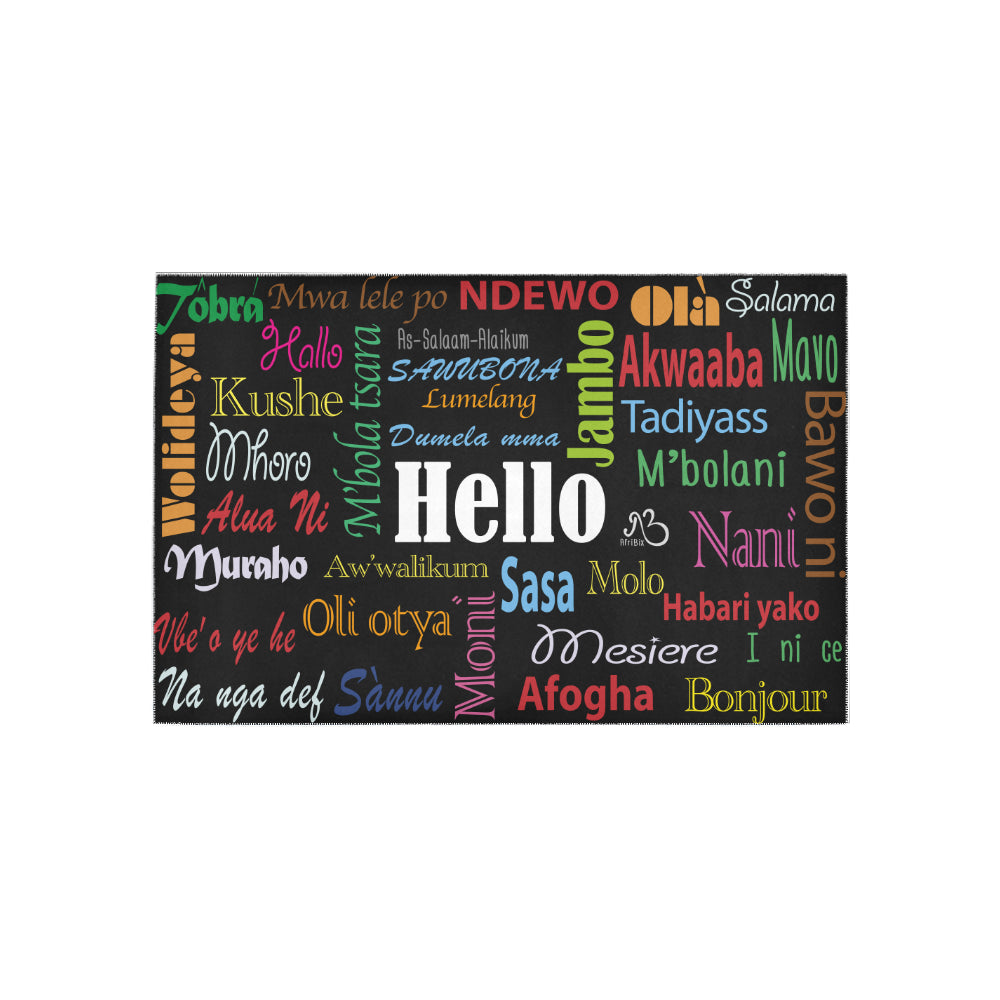 flyersetcinc Hello Print Area Rugs