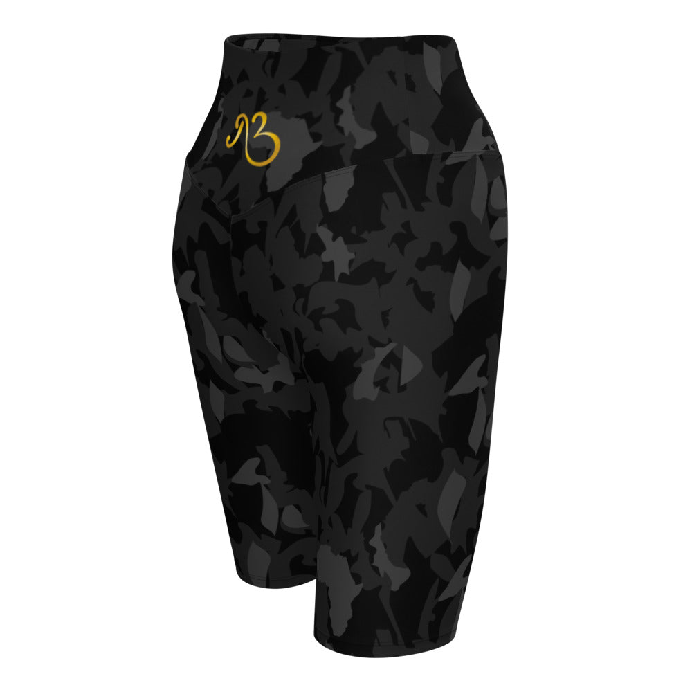 flyersetcinc Camouflage Biker Shorts - Camo Noir