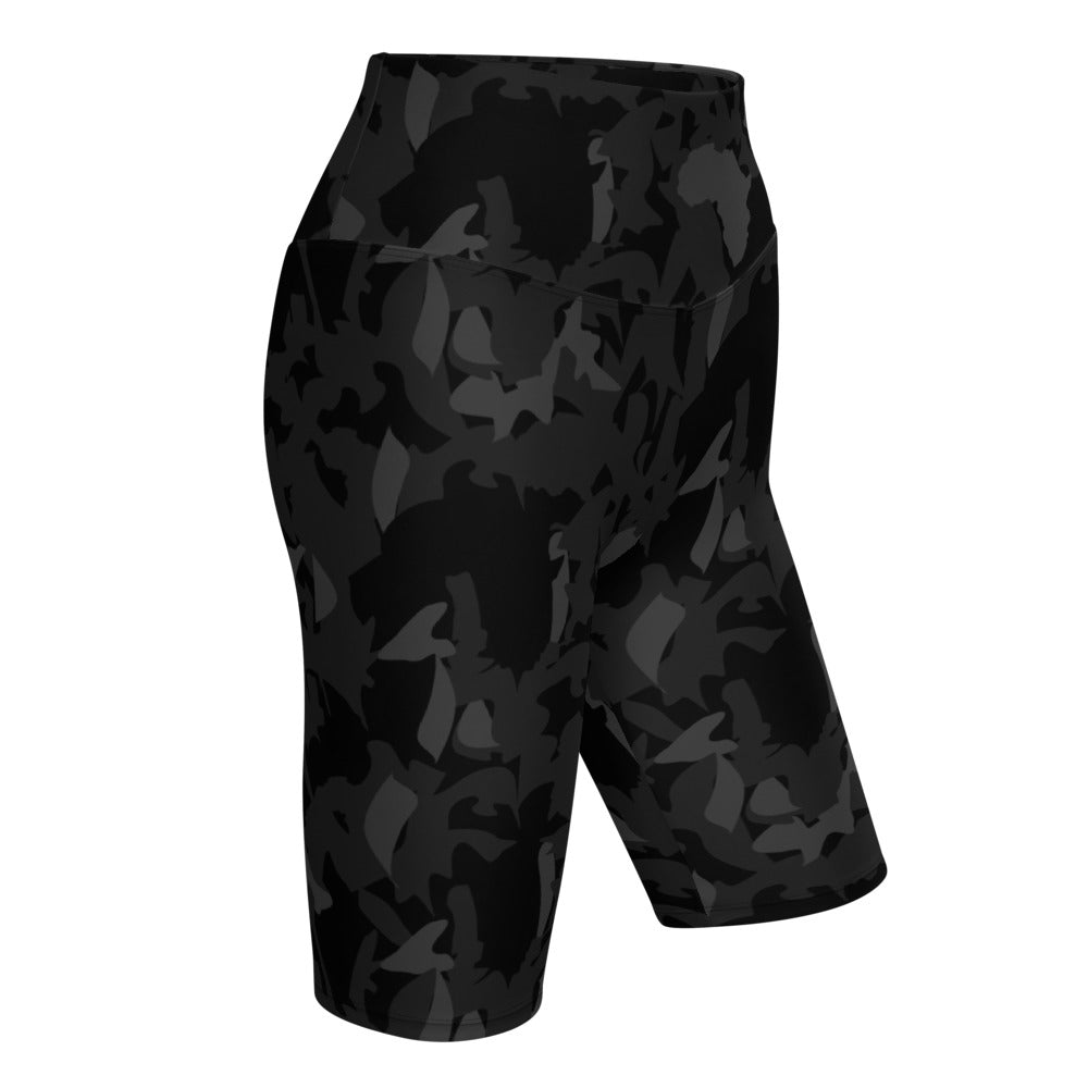 flyersetcinc Camouflage Biker Shorts - Camo Noir