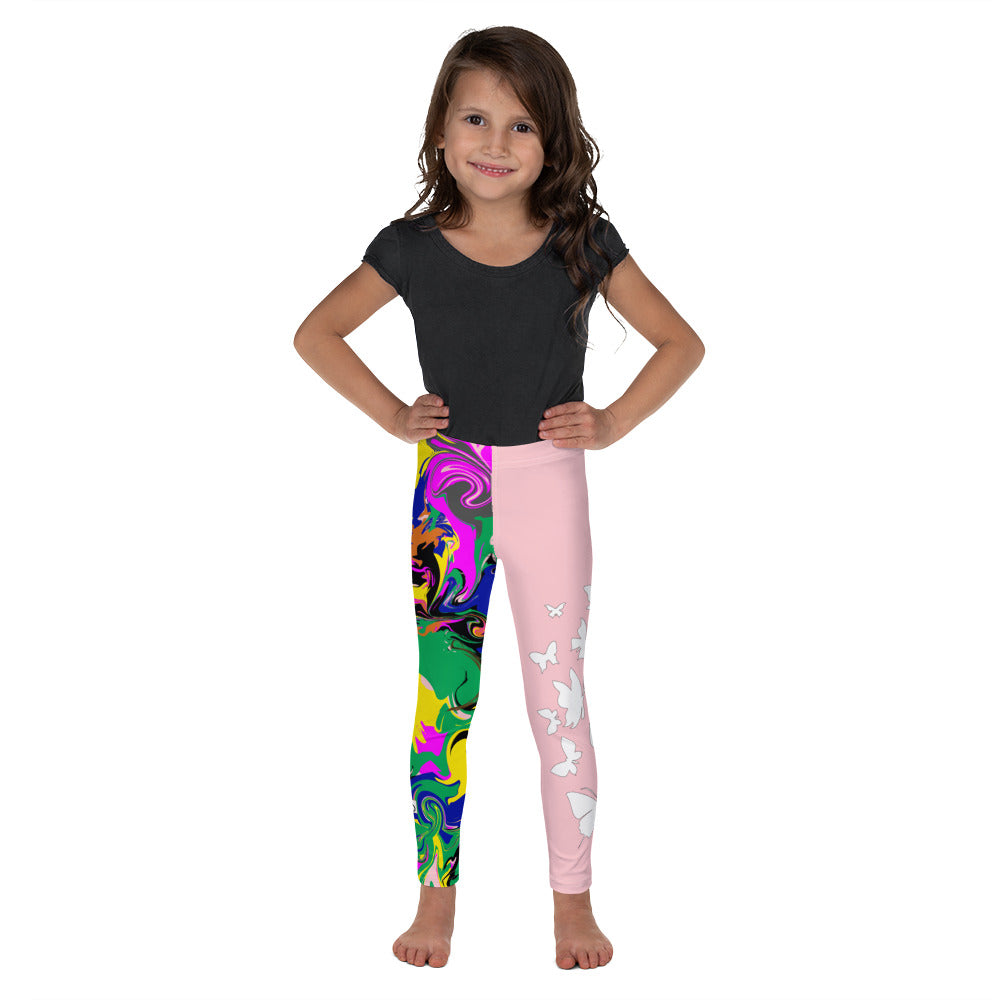 flyersetcinc Marble Camo Print Kid's Leggings