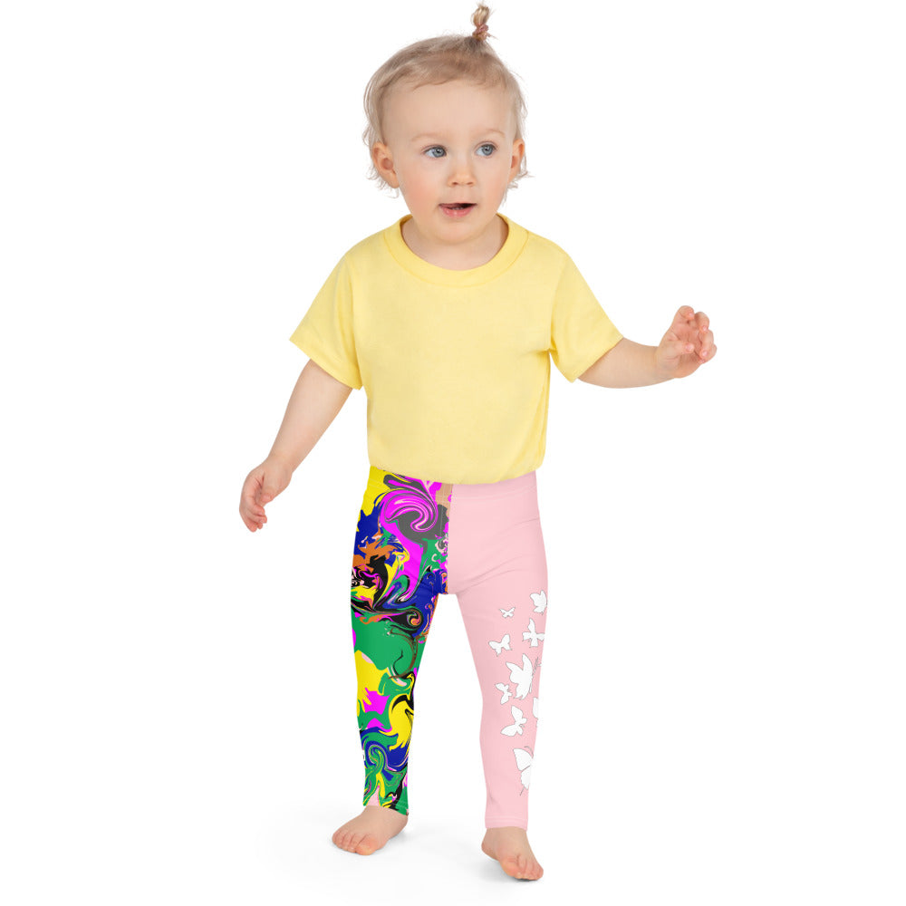 flyersetcinc Marble Camo Print Kid's Leggings