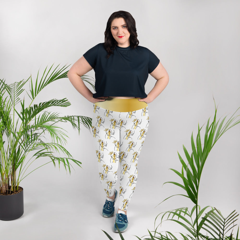 My Sista's Keeper High Waist Plus Size Leggings - white