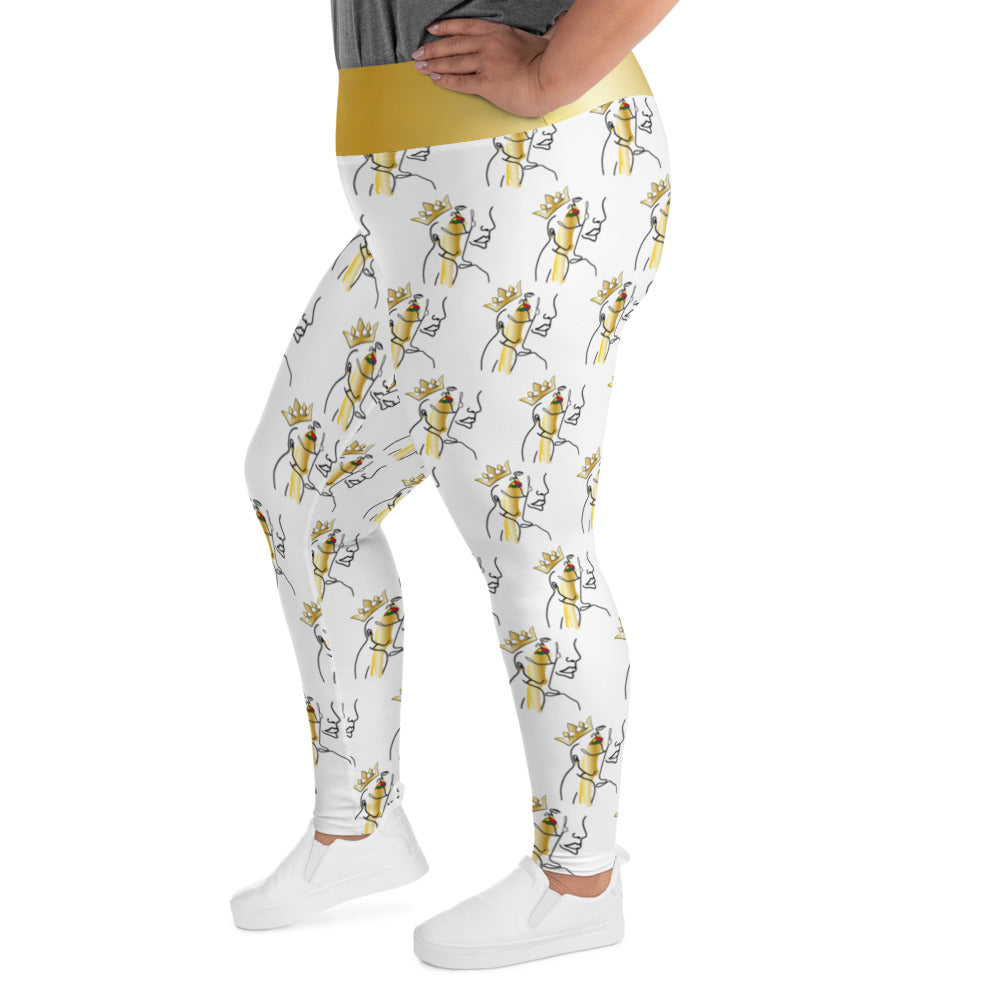 My Sista's Keeper High Waist Plus Size Leggings - white