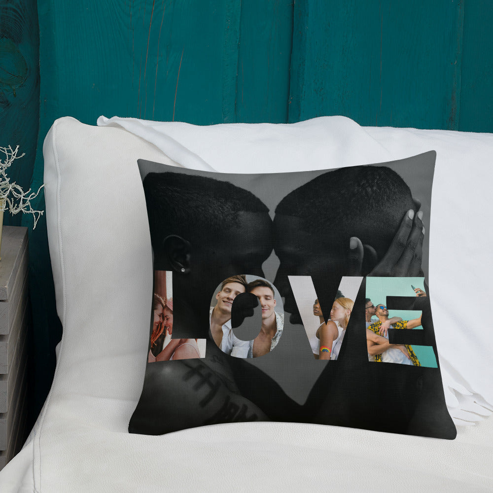 Love is Love Personalised Premium Throw Pillow