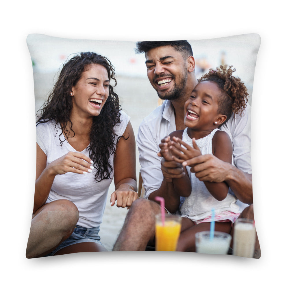 Personalisable Family Premium Throw Pillow