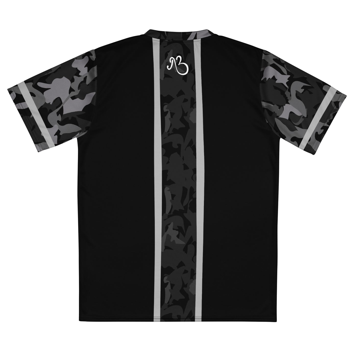 flyersetcinc Camo Recycled Unisex Sports Jersey - Black