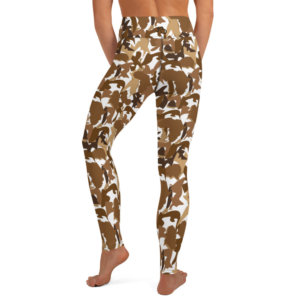 High Waist Leggings - flyersetcinc Nude Camo