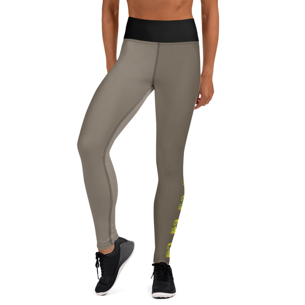 Serenity Skin-tone High Waist Leggings - coffee