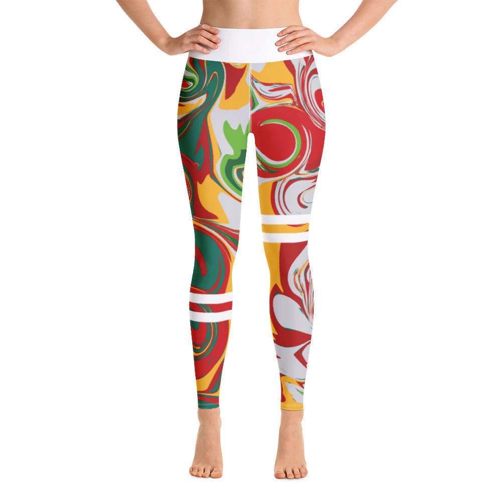 flyersetcinc Marble High Waist Leggings - Bubblegum