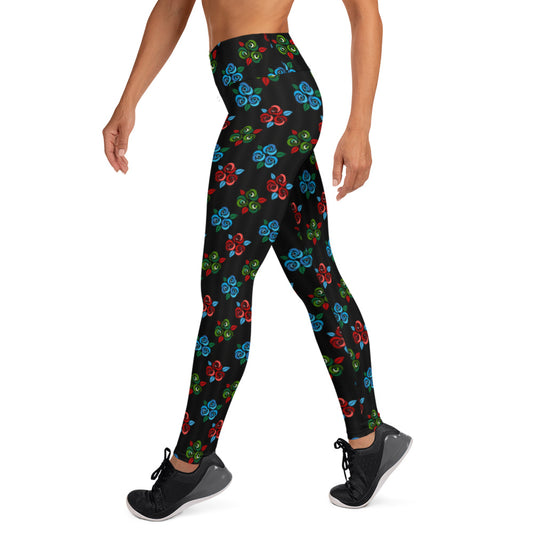 Rose Bouquet High Waist Leggings