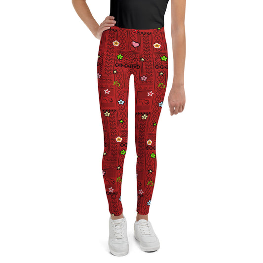 Tribal Print Celebration Youth Leggings