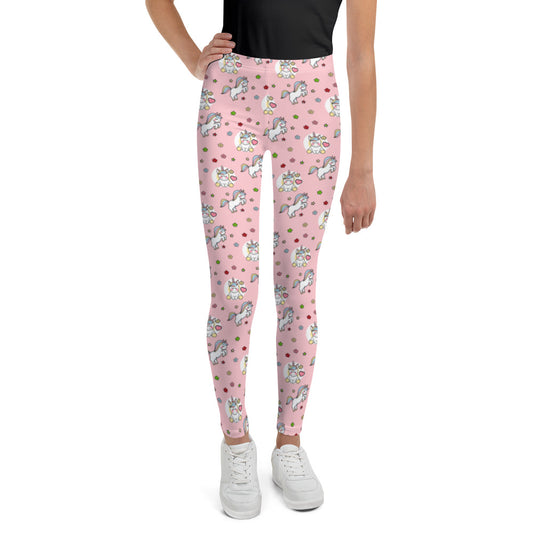 Unicorn Youth Leggings - Pink