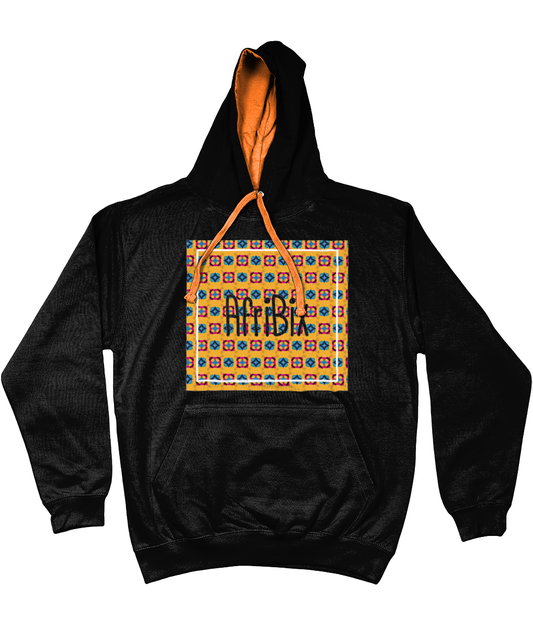flyersetcinc Classic Alternate Print Unisex  Hoodie with contrast hood and string