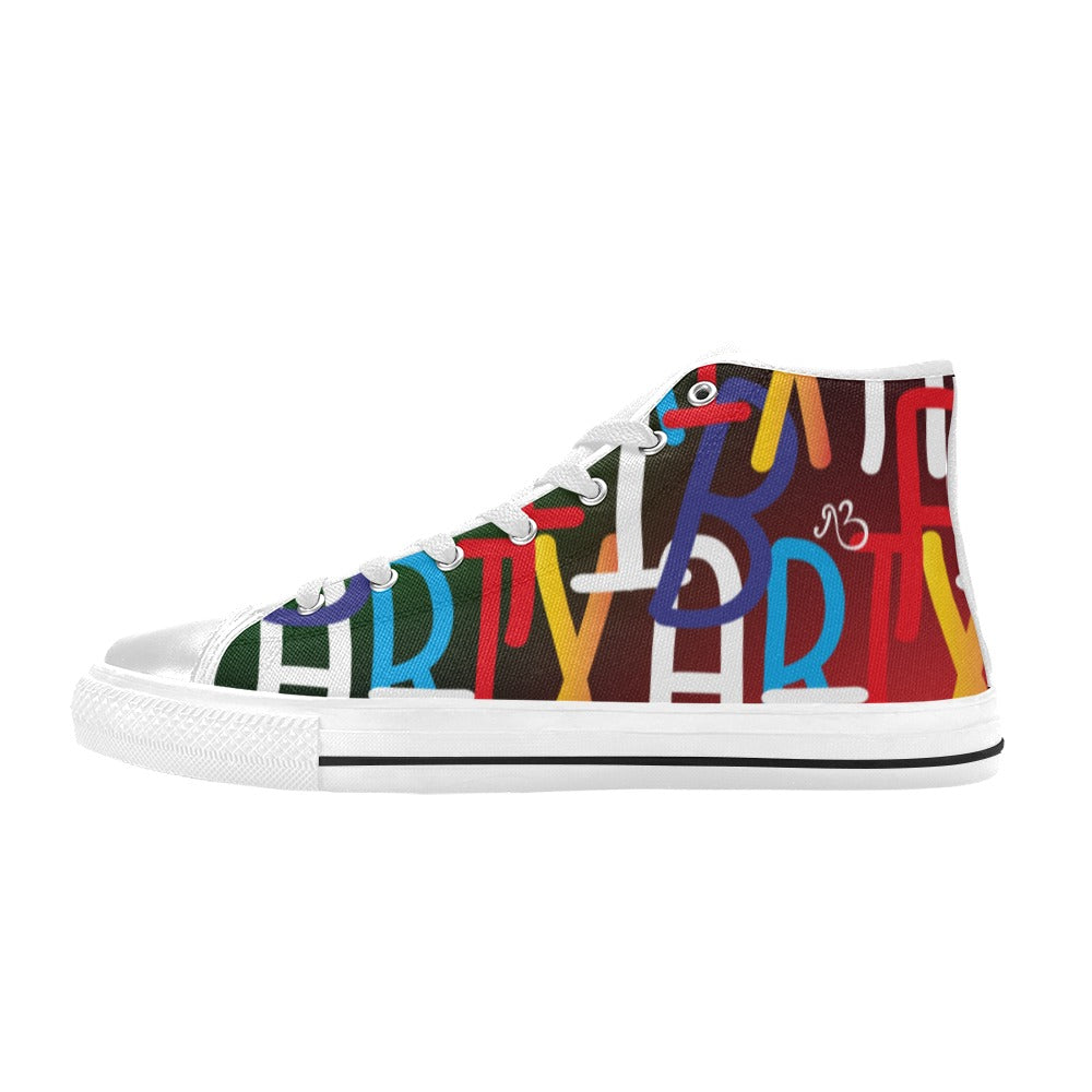 flyersetcinc Collage Women's Hightop Canvas