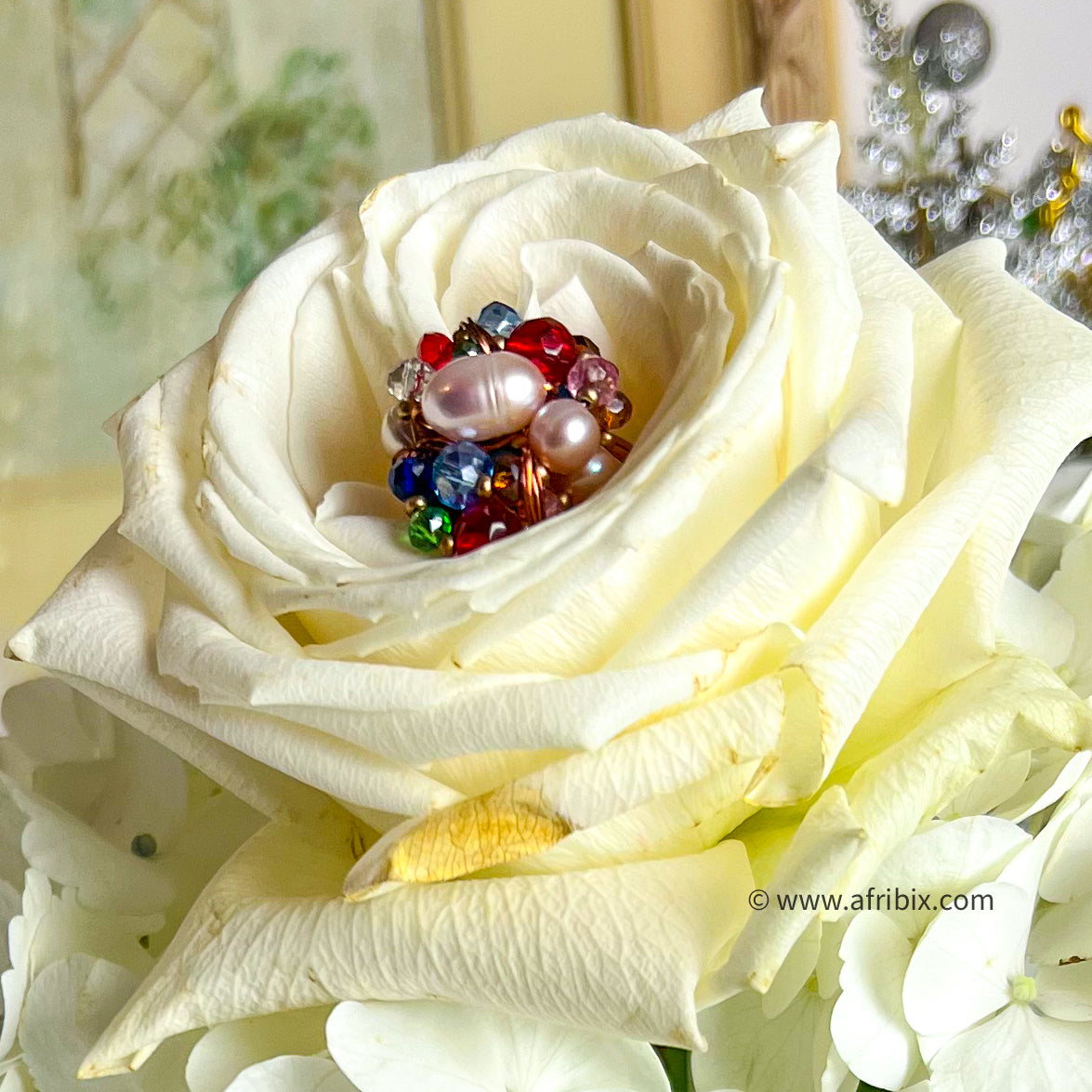 Freshwater Pearl Cluster Ring
