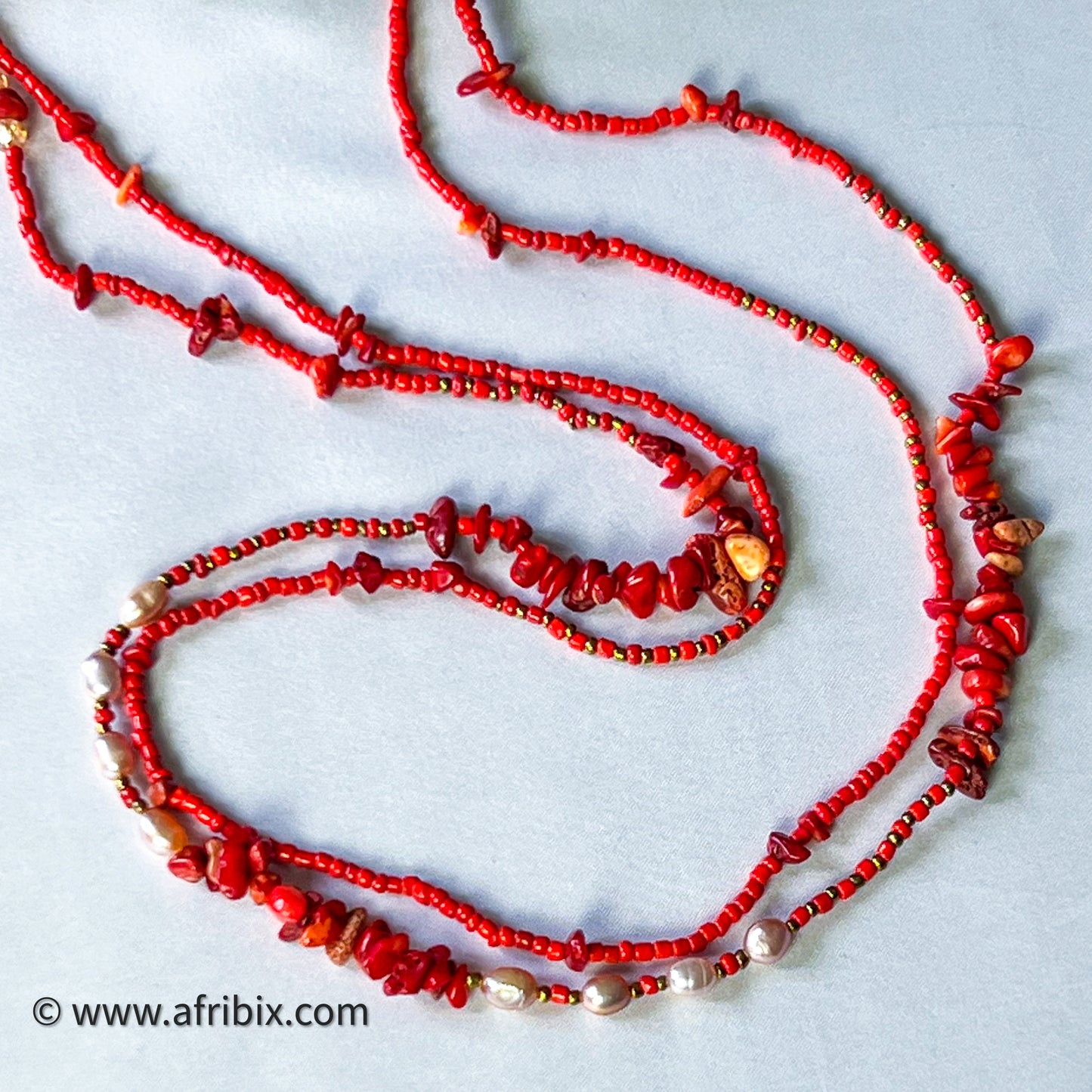 Emotan Genuine Coral Waist Bead Set