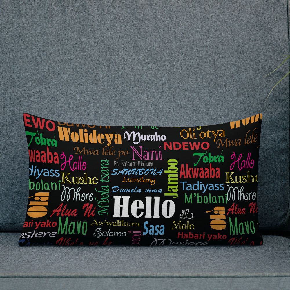 flyersetcinc Hello Print Premium Pillow