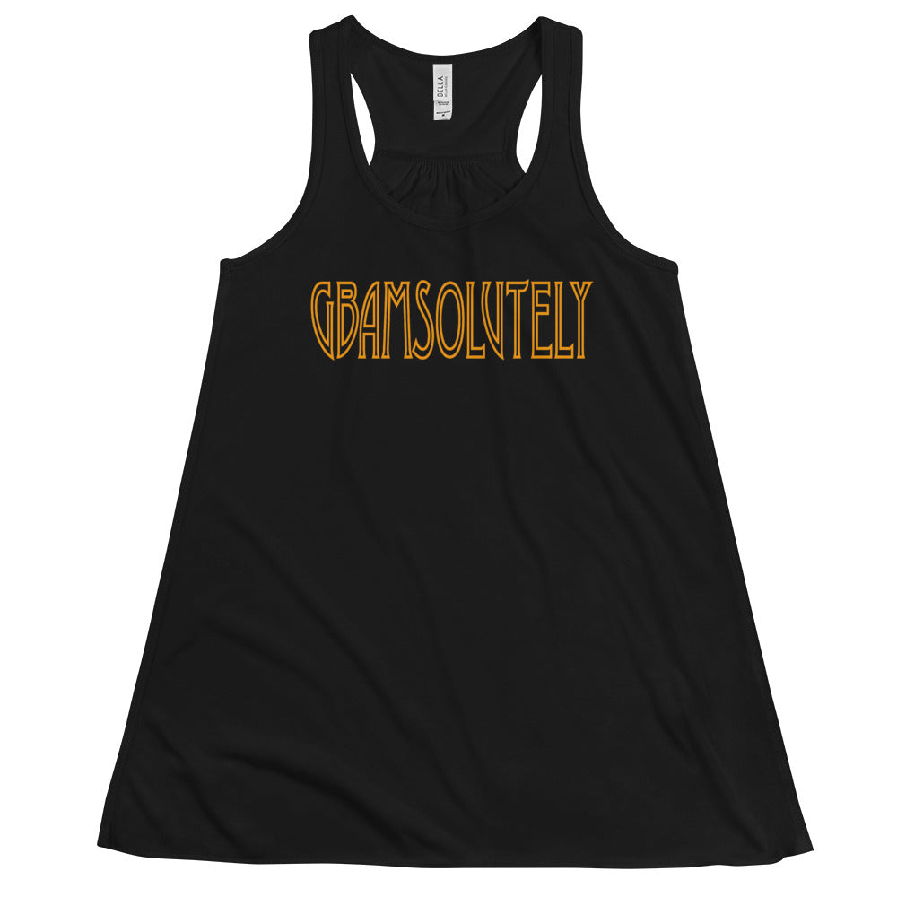 'GBAMSOLUTELY' Women's Flowy Racerback Tank