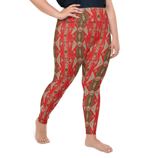 Cathedral Print Plus Size High Waist Leggings