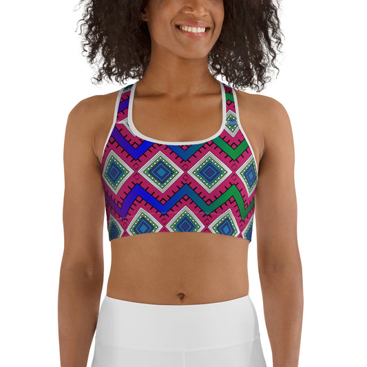 Quad Print Sports bra