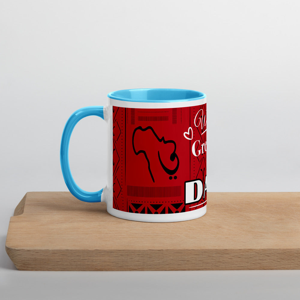 Worlds Greatest Dad Mug with Color Inside