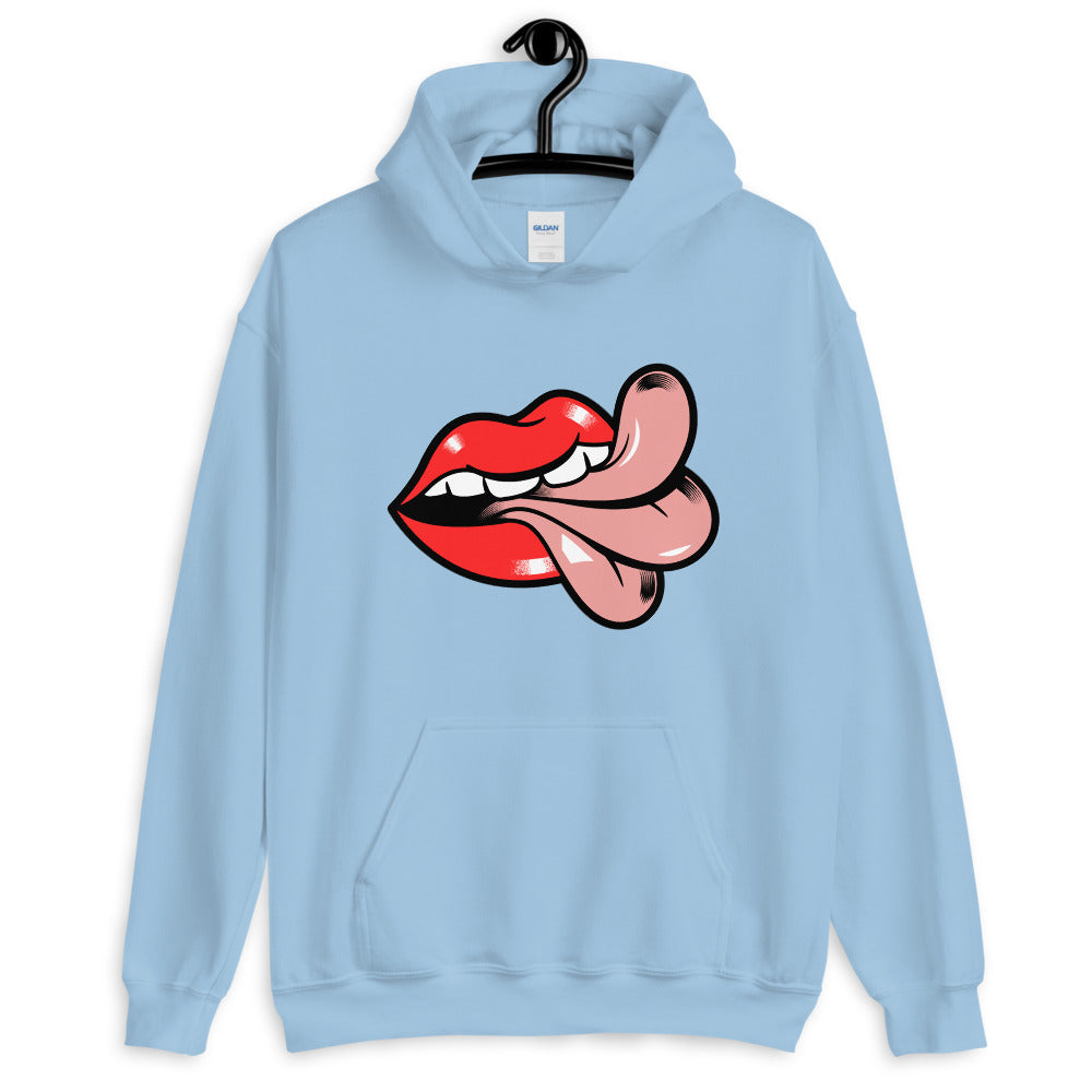 Cheeky Graphic Mouth & Tongue Comfortable Unisex Hoodie