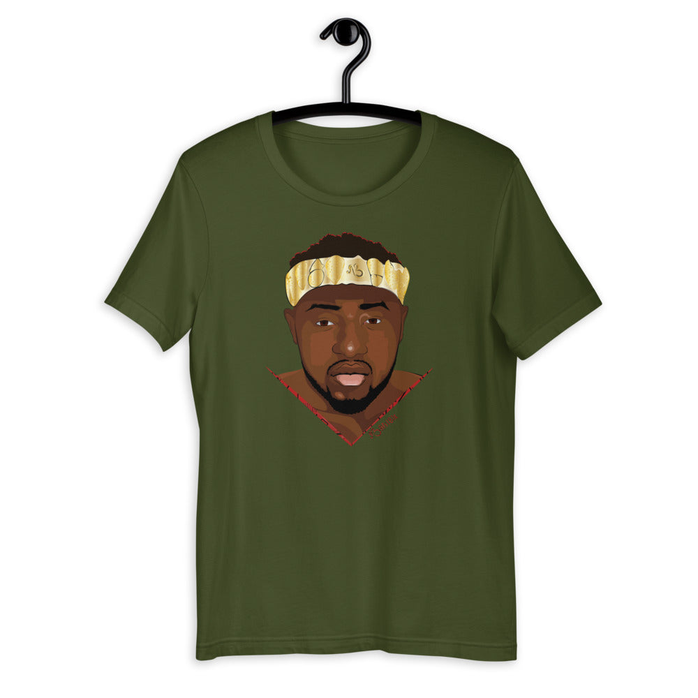 flyersetcinc Warrior African King Portrait Short-Sleeve Unisex T-Shirt