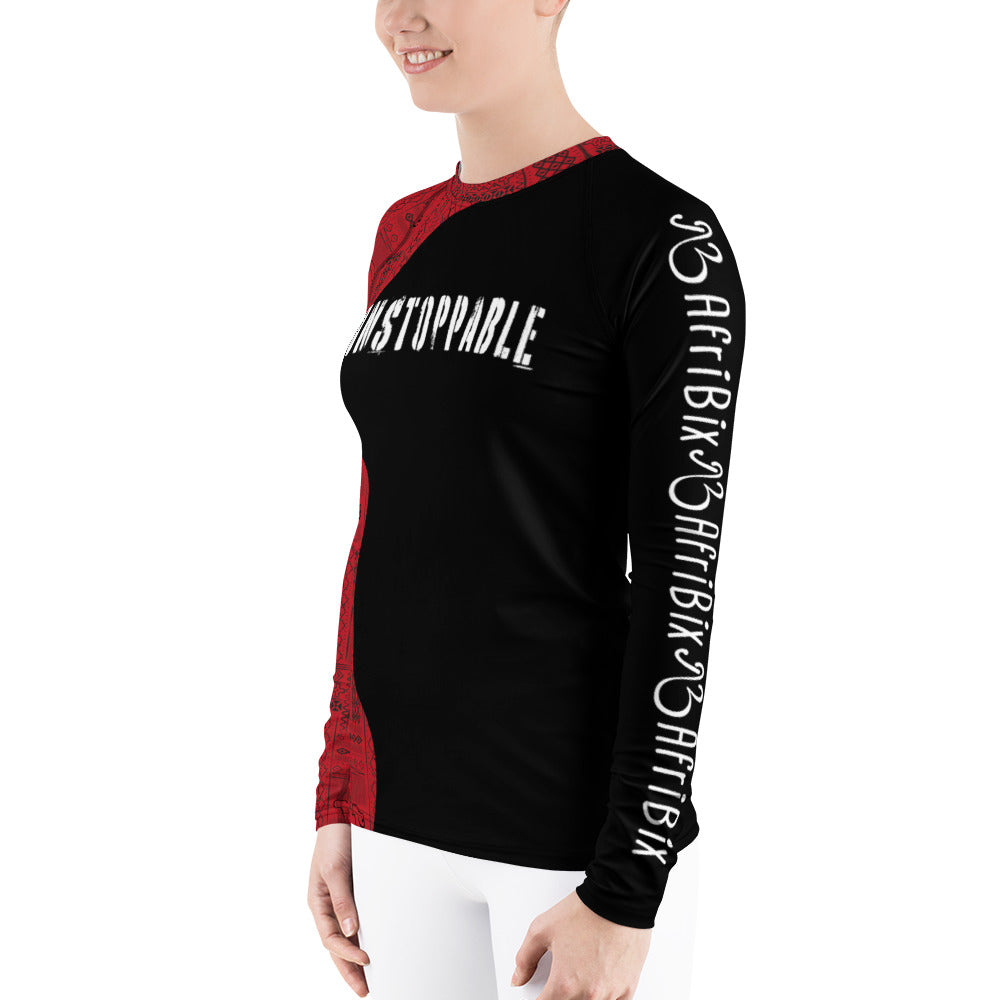 flyersetcinc Tribal Print Women's Rash Guard