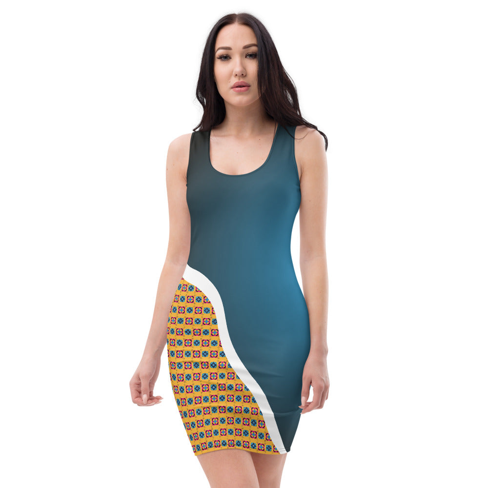 flyersetcinc Alternate Print Galaxy Body Con Dress