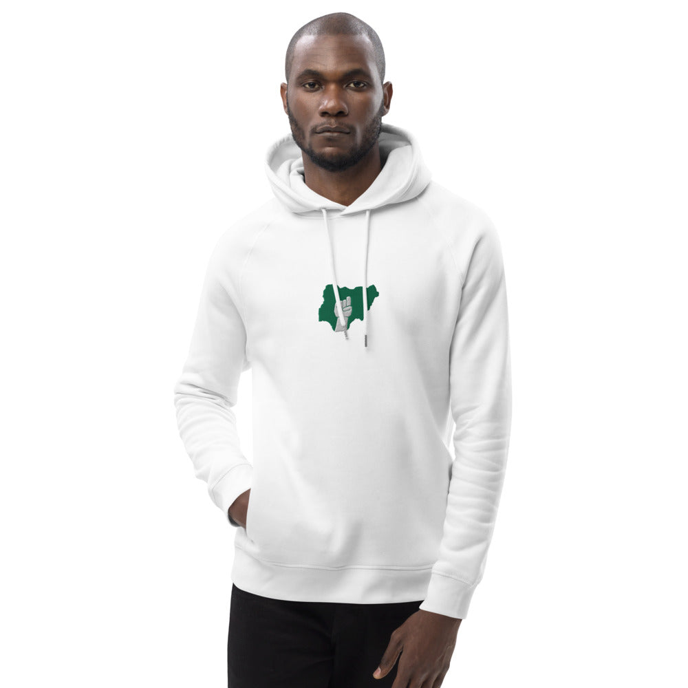 Naija Pride Embroidered Organic Unisex pullover hoodie