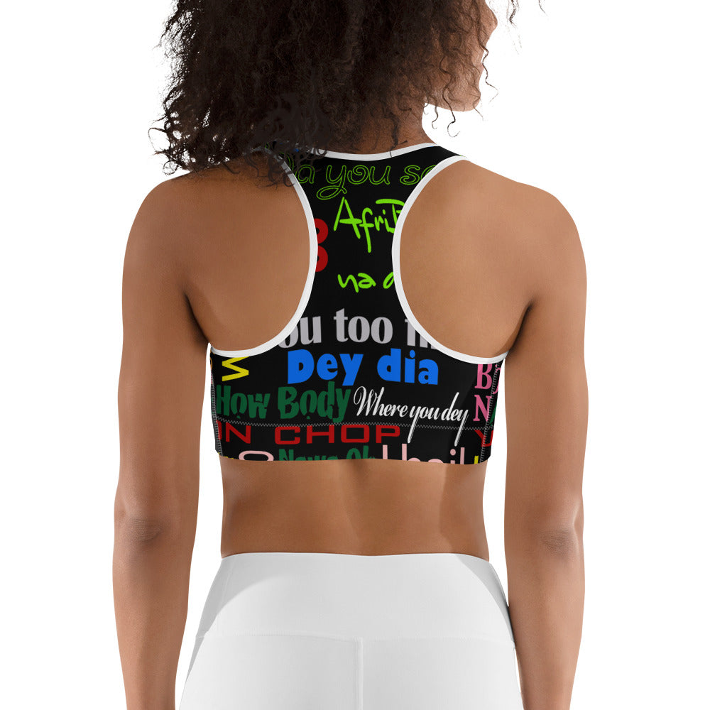 flyersetcinc Pidgin Print Sports Bra