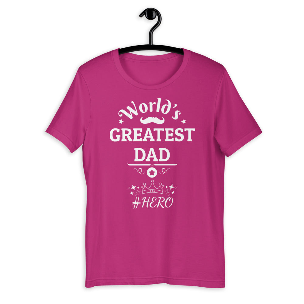 Worlds Greatest Dad Short-Sleeve Unisex T-Shirt - Dark Colours