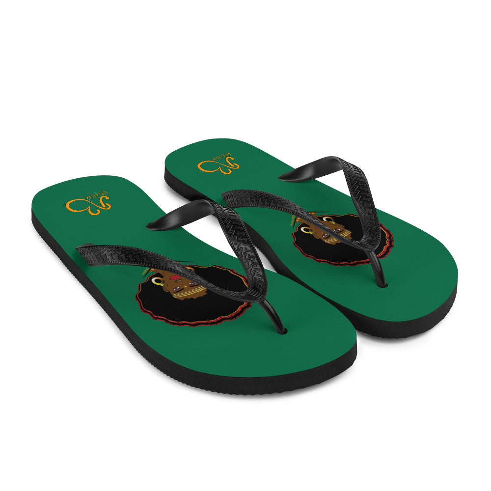 flyersetcinc Warrior Flip-Flops - Green