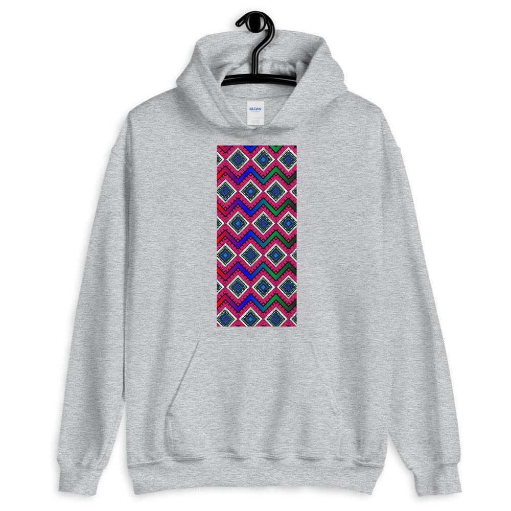 Quadrangle Print Unisex Hoodie