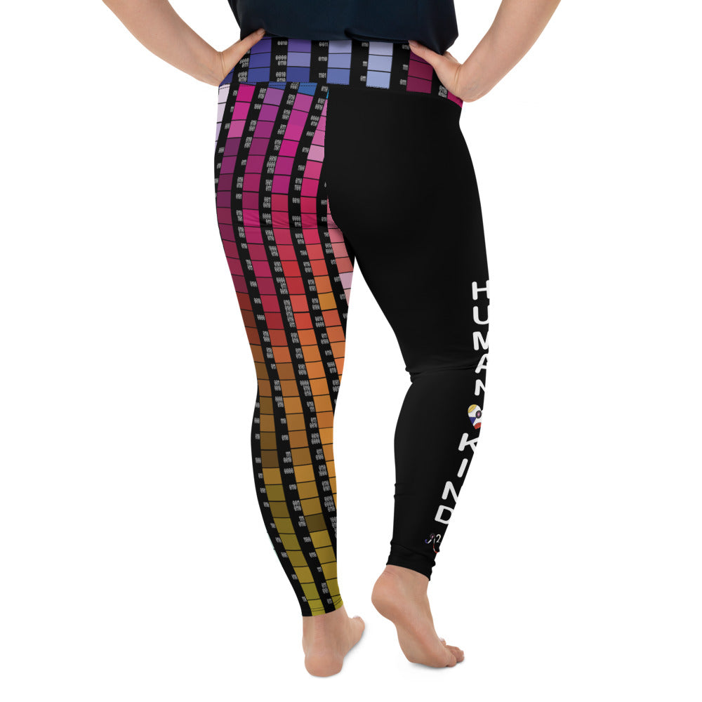 flyersetcinc Human.Kind Print Plus Size High Waist Leggings