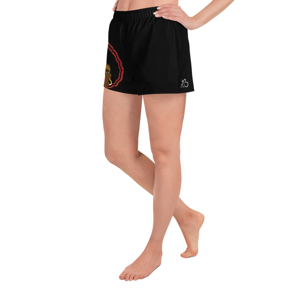 flyersetcinc Warrior Women's Athletic Shorts - Black