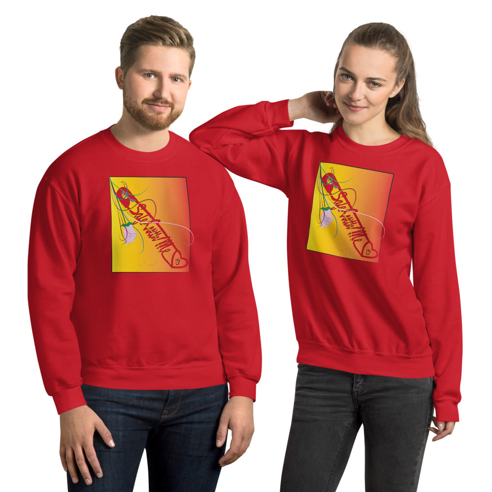 Safe With Me Unisex Crew Neck Long Sleeve Pullover Sweatshirt