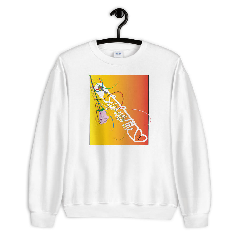 Safe With Me Unisex Crew Neck Long Sleeve Pullover Sweatshirt