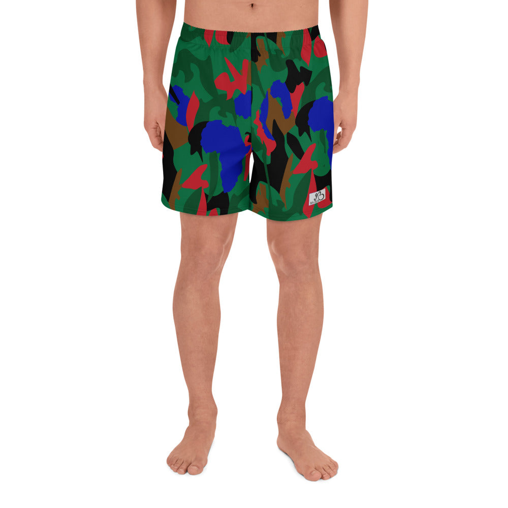 flyersetcinc Camo Men's Athletic Shorts - Green