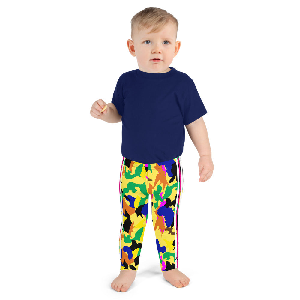 flyersetcinc Camo Kid's Leggings - Yellow