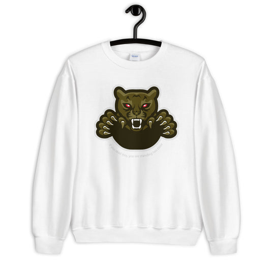 'Physical Distancing' Graphic Panther Comfortable Unisex Sweatshirt