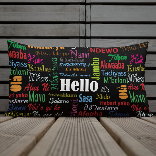 flyersetcinc Hello Print Premium Pillow