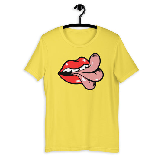 Cheeky Graphic Mouth & Tongue Short-Sleeve Unisex T-Shirt