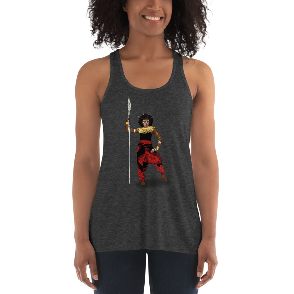 flyersetcinc Warrior African Queen Women's Flowy Racerback Tank