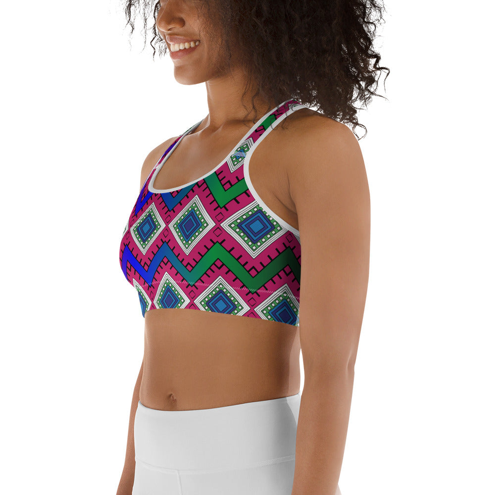 Quad Print Sports bra