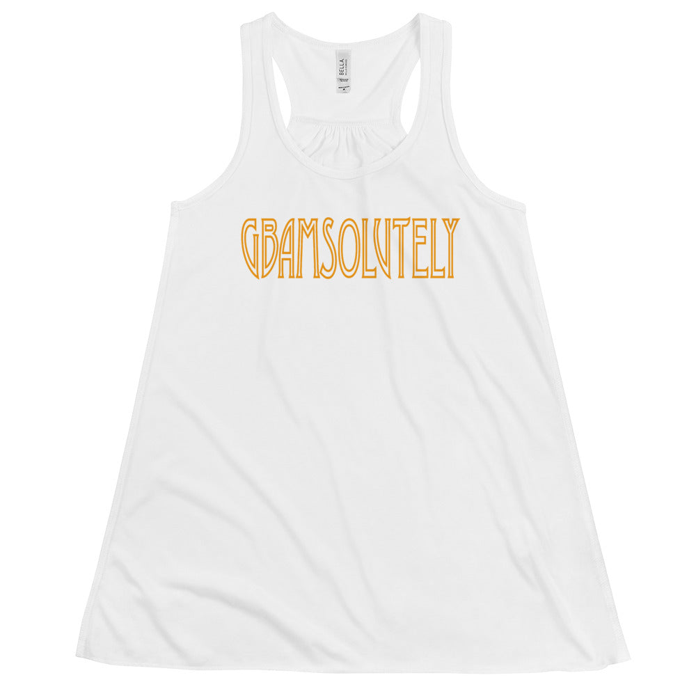 'GBAMSOLUTELY' Women's Flowy Racerback Tank