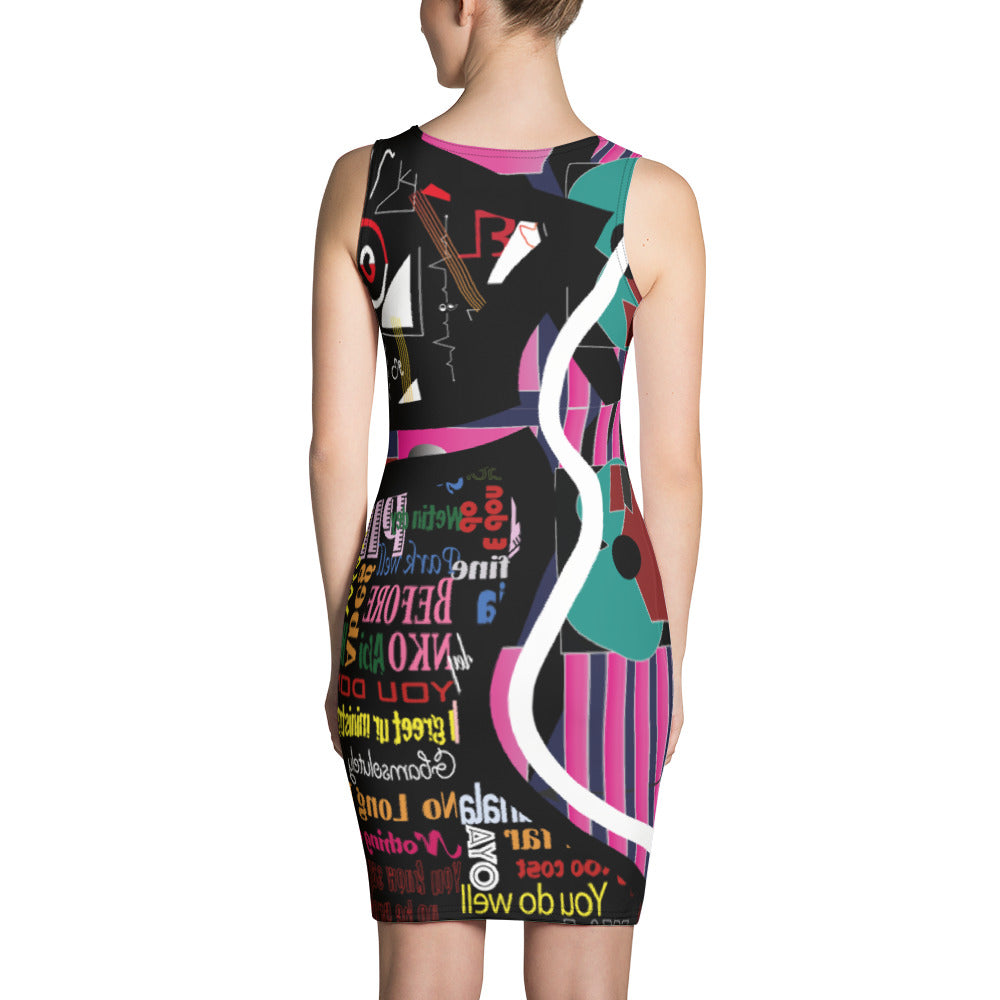 flyersetcinc Collage Body Con dress